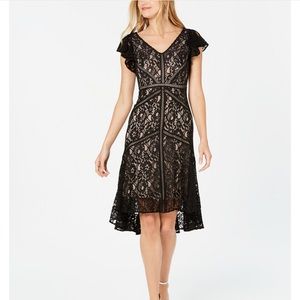 Lace Cap Sleeve Hi Low Dress NEW